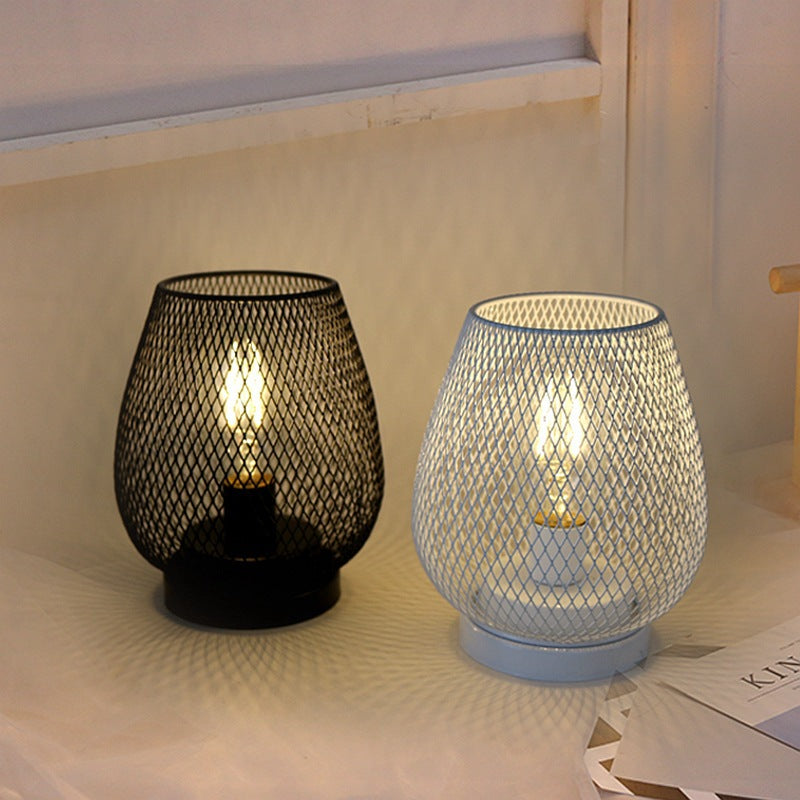 Retro Iron Art Table Lamp by "BellaAventure"
